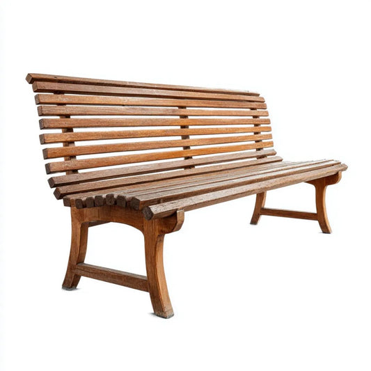 Drewniana ławka ogrodowa brązowa 150 x 60 x 85 cm
