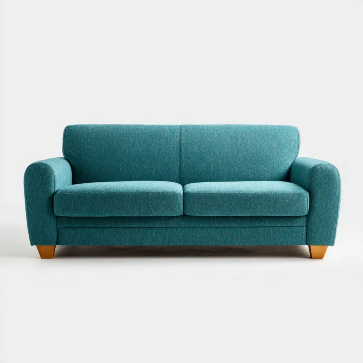 Turkusowa sofa dwuosobowa z tapicerką poliestrową 160 x 85 x 88 cm